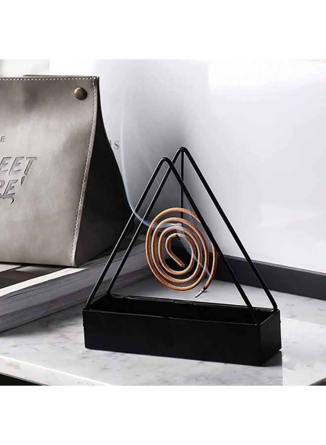 ChicAbode Mosquito Coil Holder, Iron Mosquito Coil Holder, Durable Metal Mosquito Repellent Anti Mosquitoes Tray, Coil Holder for Home (Triangle) - Image 4